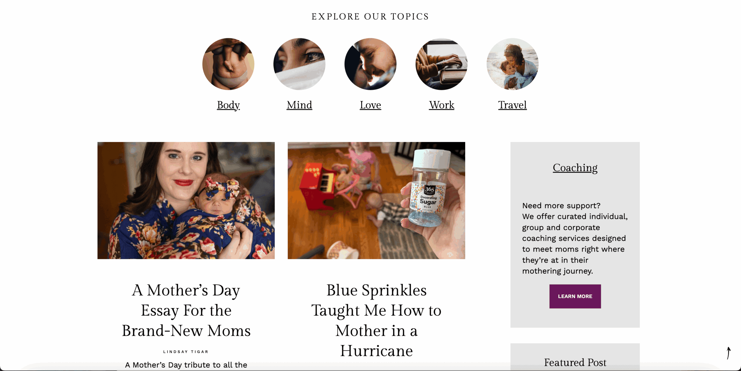 The Mother Chapter community platform and membership website